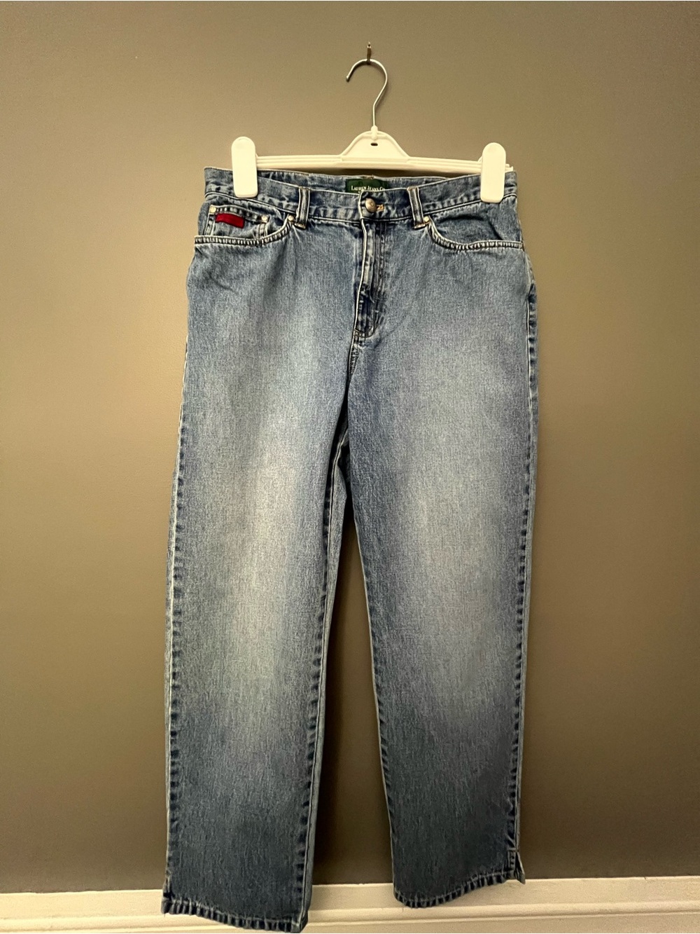 Vintage Lauren Jeans Ralph Lauren Classic Light Wash Straight Leg Jeans Size 10